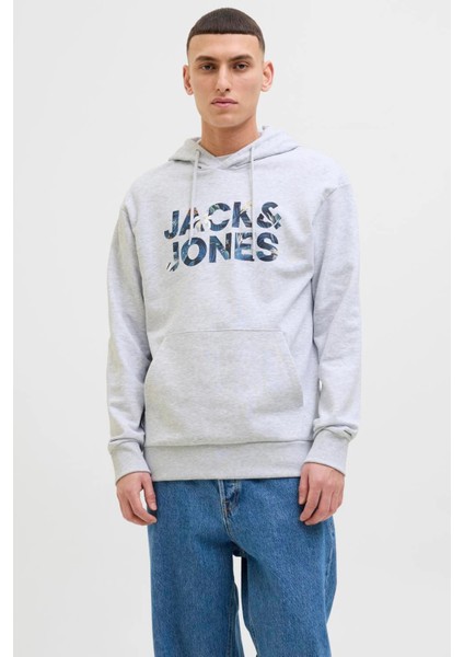 Essentials Jjebryan Logolu % 100 Pamuk Relaxed Fit Kapüşonlu Sweat Erkek Sweat 12268128