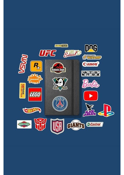 Logo V2 Brand Marka Sticker Paketi/bullet Journal Defter Çıkartma Ajanda Laptop Etiket