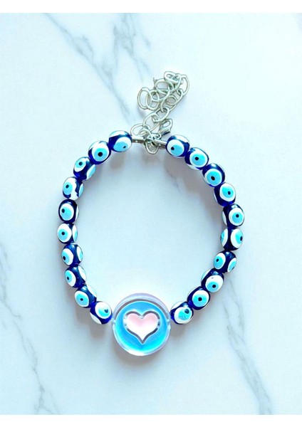 Nazar Boncuklu Tasarım Kedi - Köpek Tasması