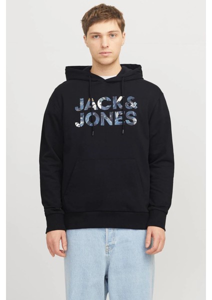 Essentials Jjebryan Logolu % 100 Pamuk Relaxed Fit Kapüşonlu Sweat Erkek Sweat 12268128