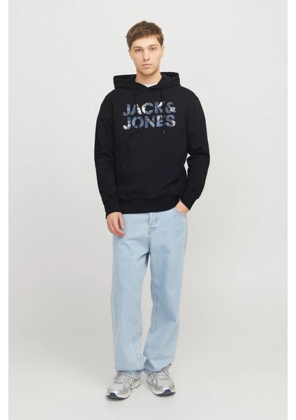 Essentials Jjebryan Logolu % 100 Pamuk Relaxed Fit Kapüşonlu Sweat Erkek Sweat 12268128 fiyatları