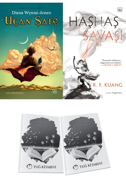 Uçan Şato (Ciltli) ve Haşhaş Savaşı (Ciltli) 2li Set + Hediyeli