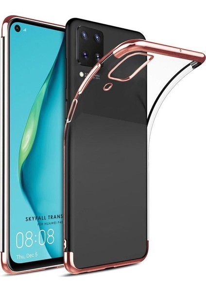 Huawei P40 Lite Köşeleri Renkli Kamera Korumalı Şeffaf Kılıf fiyatları