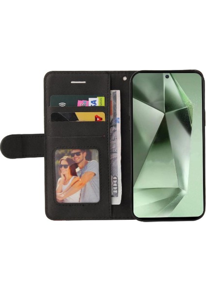 Samsung Galaxy S24 Fe Flip Için Flip Case Folio Kitap Dikiş Renk ile (Yurt Dışından) indirimleri