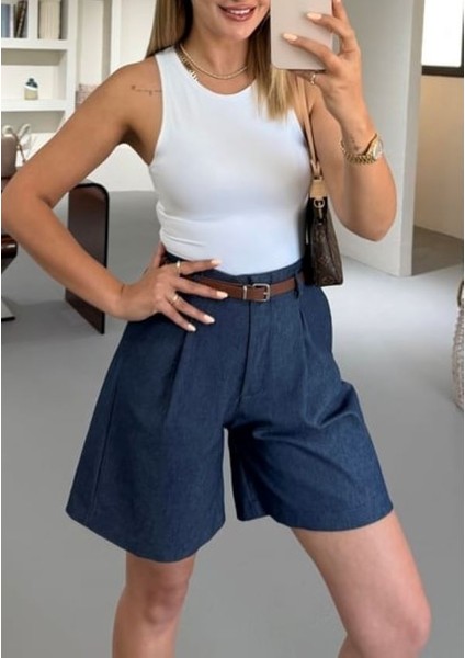 Kemerli Şehir Boy Şort fırsatları