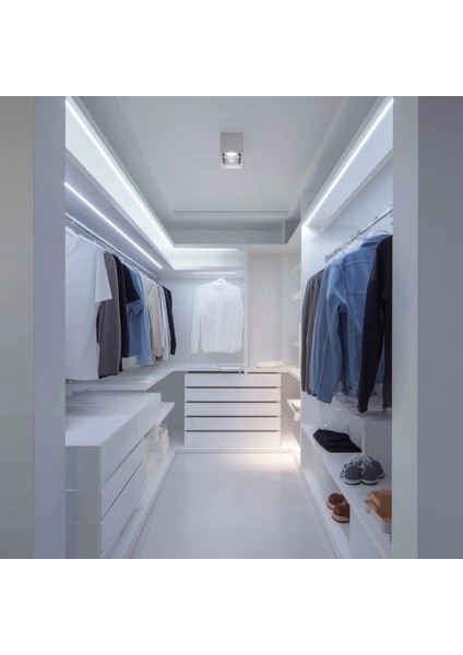 10 Metre Beyaz 120 Ledli Şerit LED ve 12.5 Amper Trafo Dahil Set Yüksek Lümen Güçlü Işık modelleri