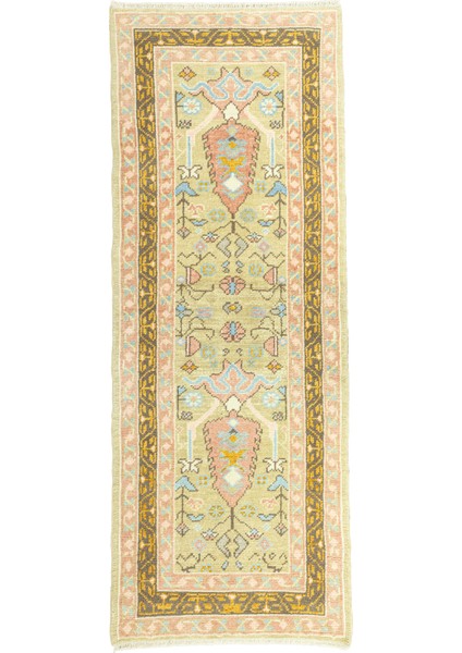 Gizay Renkli El Dokuma Uşak Yolluk 81X220 cm