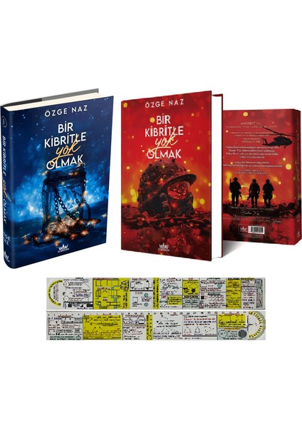 Bir Kibritle Yok Olmak 2 Kitap Set - Özge Naz (Ciltli) + Mat. Öğreten Cetvel
