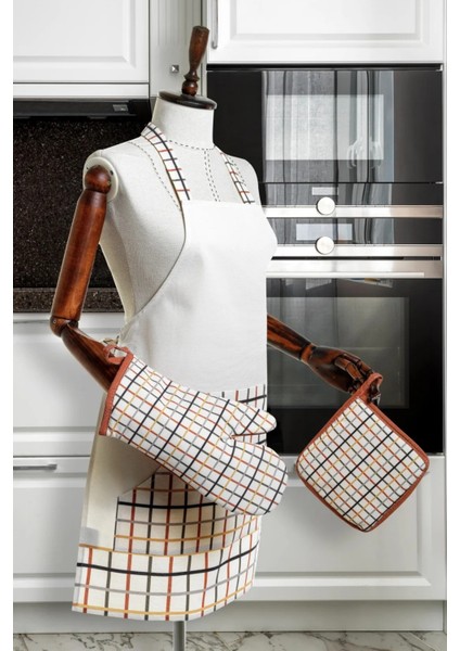 Premium Serisi Şef Aşçı Mutfak Önlüğü - Cepli, Leke Tutmaz 54X70