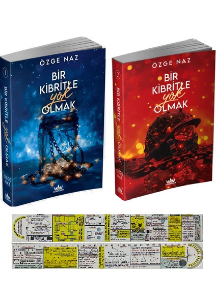 Bir Kibritle Yok Olmak 2 Kitap Set - Özge Naz + Mat. Öğreten Cetvel