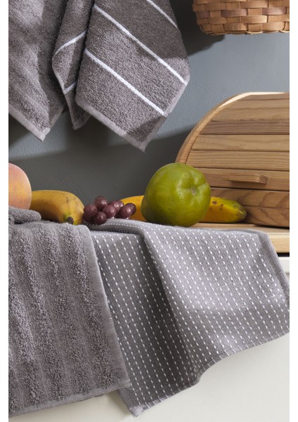 Sophia Mutfak Havlusu 6 Adet (45X30 Cm) Antrasit fiyatları