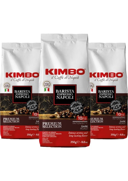 Espresso Napoli Çekirdek Kahve (250 Gr) (3'lü Set)