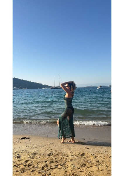 Santorini El Örgüsü Plaj Elbisesi fırsatları