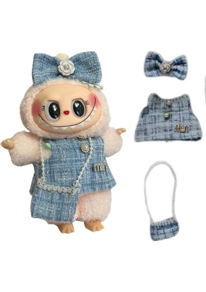 Labubu Bebek Elbisesi Mavi