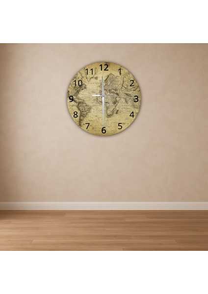 Modern Dekoratif Sessiz Akar Duvar Saati - Temperli Cam 37 cm HS002 fiyatları