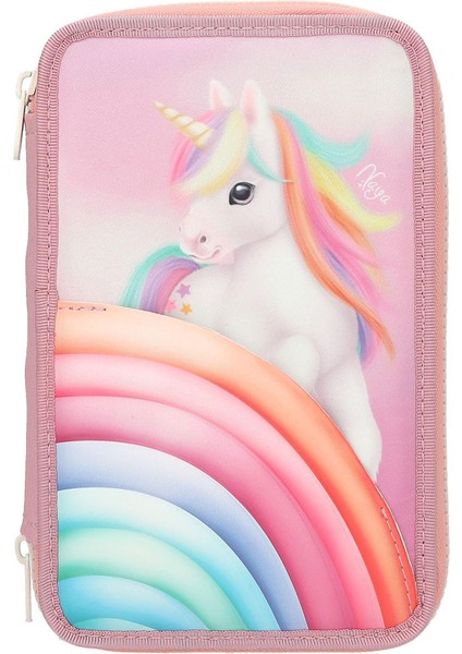 Ylvi Gökkuşağı 3 Katlı Içi Dolu Kalem Çantası 13278