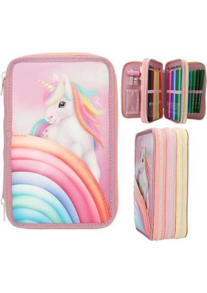 Ylvi Gökkuşağı 3 Katlı Içi Dolu Kalem Çantası 13278 fiyatları