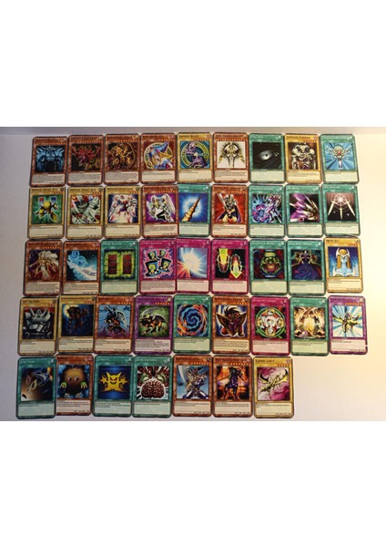 Yu-Gi-Oh! Yugi Muto Destesi 43 Parça Kahverengi Kağıt Kartlar Türkiye Menşeli