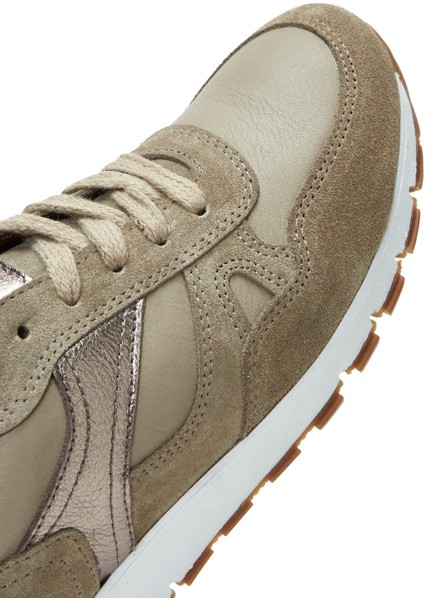 Kadın Vizon Bağcıklı Deri Sneaker 25AFD370414