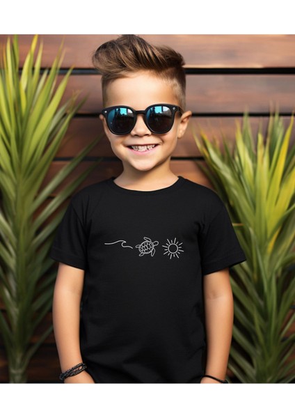 Yaz Temalı Aile Kombin Tişört- Trend Tshirt (Tekli Üründür Kombin Için Sepete 2 Adet Ekleyiniz) modelleri