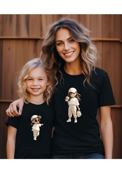 Yeni Sezon Cool Aile Kombin Tişört- Trend Tshirt (Tekli Üründür Kombin Için Sepete 2 Adet Ekleyiniz)