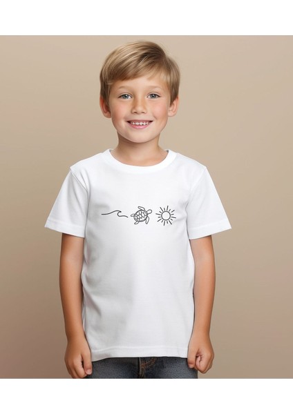 Yaz Temalı Aile Kombin Tişört- Trend Tshirt (Tekli Üründür Kombin Için Sepete 2 Adet Ekleyiniz) modelleri