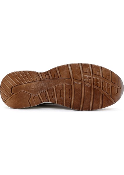 Kadın Bej Bağcıklı Fermuar Detaylı Dolgu Topuklu Deri Sneaker 25AFD370514 fırsatları