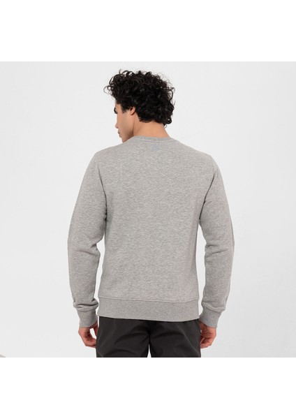 Simple Erkek Gri Sweatshirt