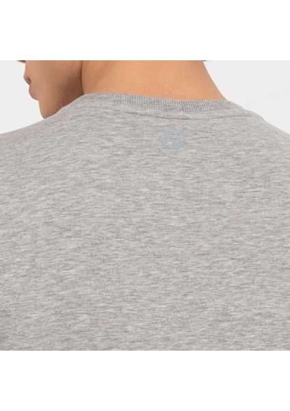 Simple Erkek Gri Sweatshirt