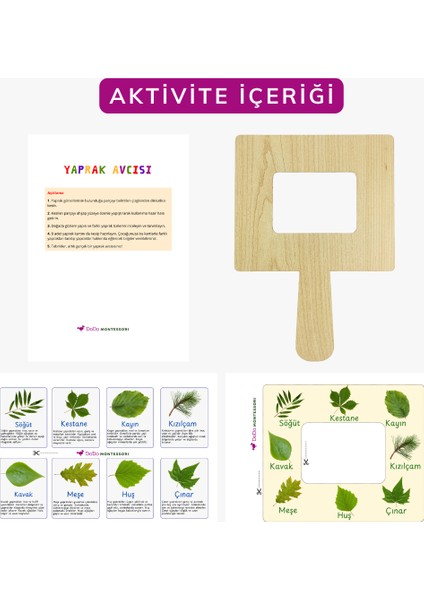 Yaprak Türleri Tanıma Seti – Çocuklar Için Yaprak Öğrenme Aktivitesi | Doğa Gözlem Etkinliği | Çocuklar Için Ahşap Panolu Yaprak Öğrenme Oyunu | Montessori Doğa Etkinliği fiyatları