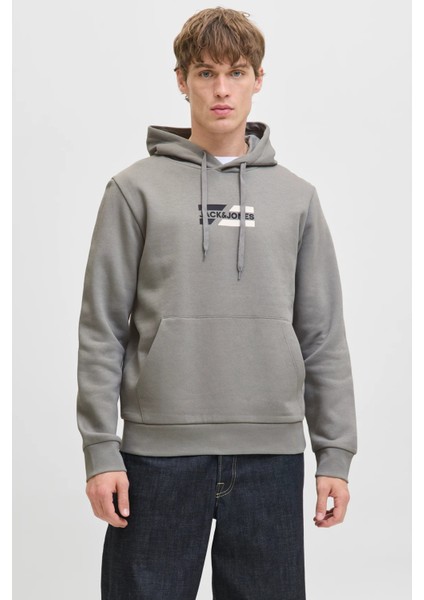Jjcorp Pamuklu Logolu Regular Fit Kapüşonlu Sweat Erkek Sweat 12268422