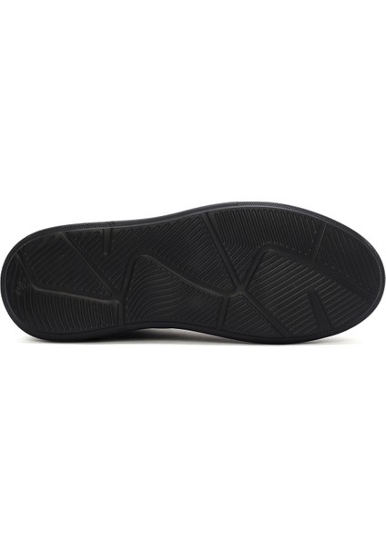Erkek Siyah Bağcıklı Deri Sneaker 25WFD681818 fırsatları