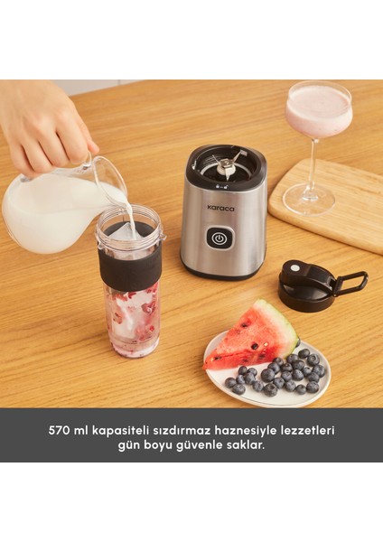 Smoothie On The Go Personal Kişisel Smoothie Blender Inox fırsatları