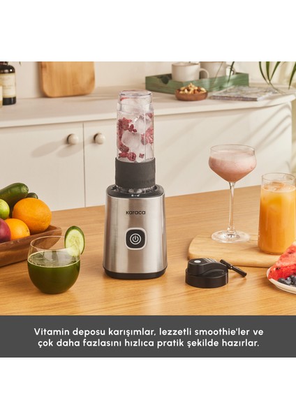 Smoothie On The Go Personal Kişisel Smoothie Blender Inox indirimleri