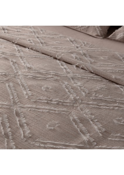 Anna Delux Çift Kişilik Çok Amaçlı Yatak Örtüsü Seti Gri Pamuk Nevresim Takımı Günlük 220X240