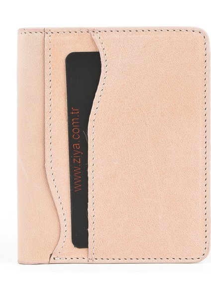 , Unisex Hakiki Deri Kartlık 1539852Z02 Pudra