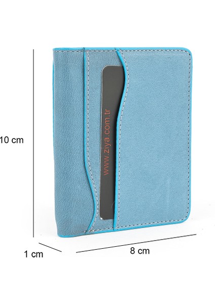 , Unisex Hakiki Deri Kartlık 1539852Z02 Mavi modelleri