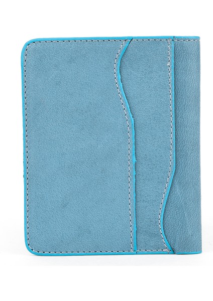 , Unisex Hakiki Deri Kartlık 1539852Z02 Mavi fırsatları