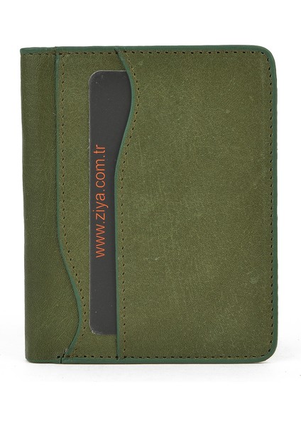 , Unisex Hakiki Deri Kartlık 1539852Z02 Yeşil