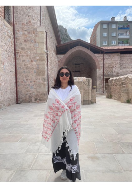 Renkli Desenli %100 Pamuklu El Baskı Şal – Yumuşak Dokulu, Etnik Tarz fiyatları