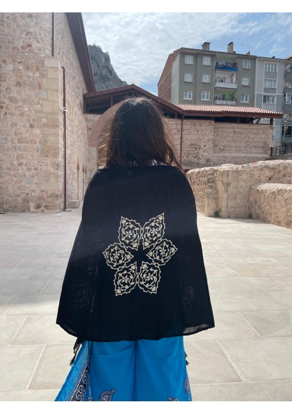 Renkli Desenli %100 Pamuklu El Baskı Şal – Yumuşak Dokulu, Etnik Tarz fiyatları