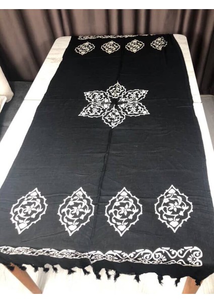 Renkli Desenli %100 Pamuklu El Baskı Şal – Yumuşak Dokulu, Etnik Tarz modelleri