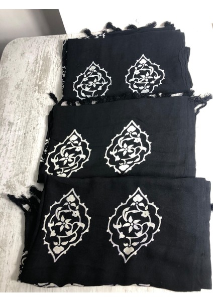 Renkli Desenli %100 Pamuklu El Baskı Şal – Yumuşak Dokulu, Etnik Tarz fırsatları