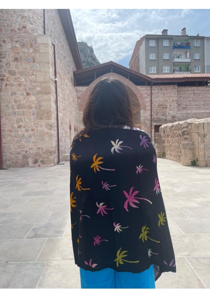 Renkli Desenli %100 Pamuklu El Baskı Şal – Yumuşak Dokulu, Etnik Tarz fiyatları