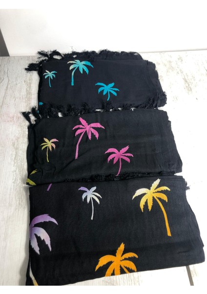 Renkli Desenli %100 Pamuklu El Baskı Şal – Yumuşak Dokulu, Etnik Tarz