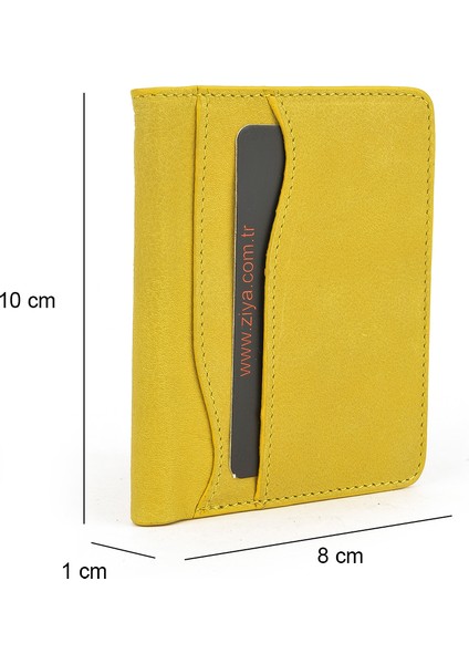 , Unisex Hakiki Deri Kartlık 1539852Z02 Sarı modelleri