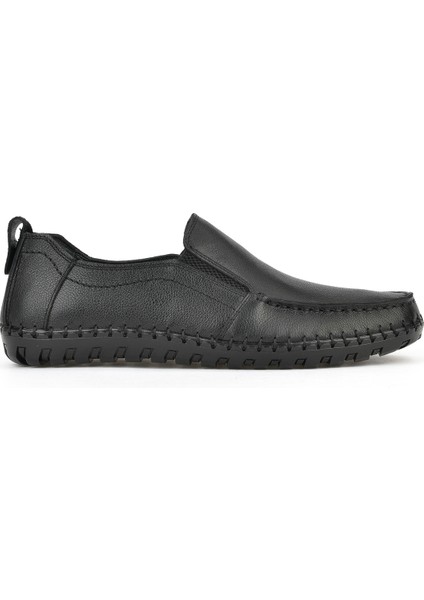 , Erkek Hakiki Deri Ayakkabı 1511040ZY18231 Siyah