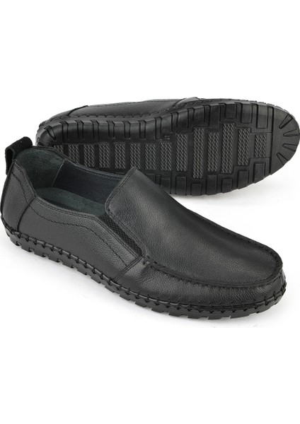 , Erkek Hakiki Deri Ayakkabı 1511040ZY18231 Siyah fırsatları