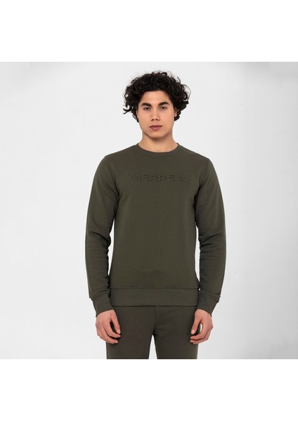 Simple Erkek Yeşil Sweatshirt