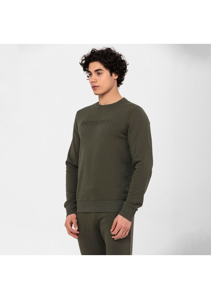 Simple Erkek Yeşil Sweatshirt